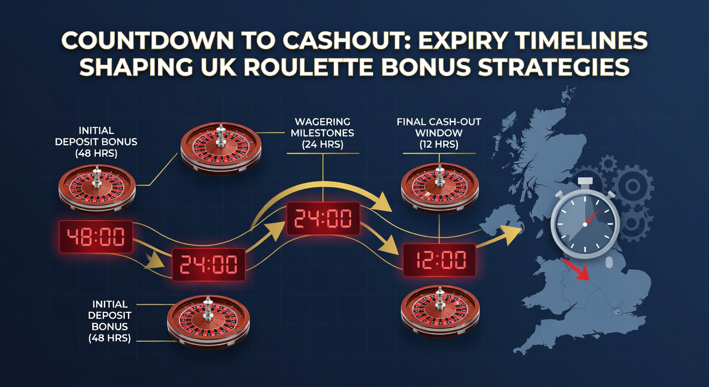 Roulette table with hourglass overlay, illustrating strategic betting under bonus time constraints