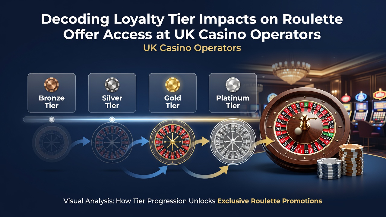 Loyalty tier dashboard showing roulette offer access levels at a UK casino platform