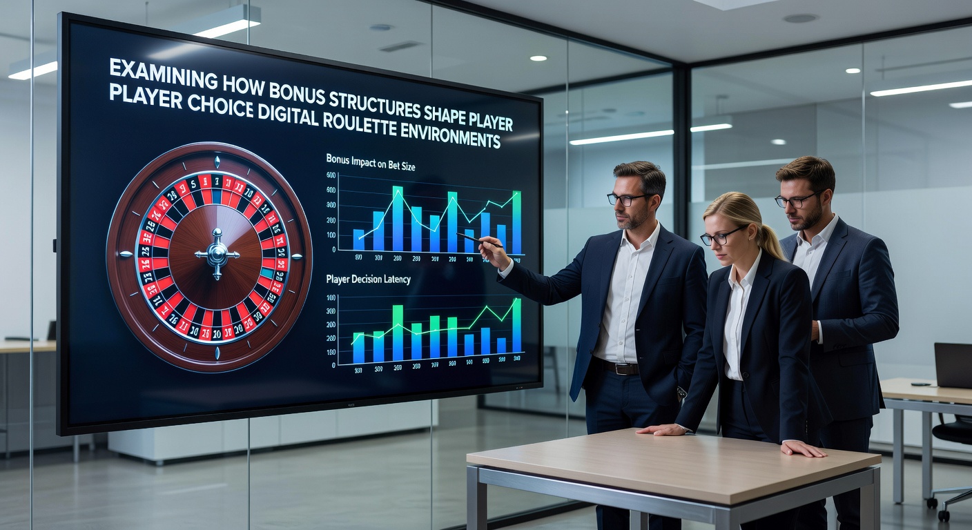 Close-up view of digital roulette wheel with overlaid bonus progress indicators and statistics panels