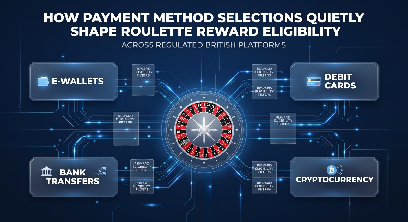 Roulette wheel with various payment icons representing deposit options on UK casino platforms