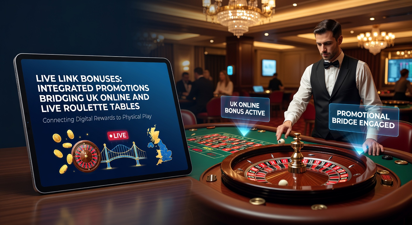 Dynamic roulette table with online player interface overlay showing linked bonus activation