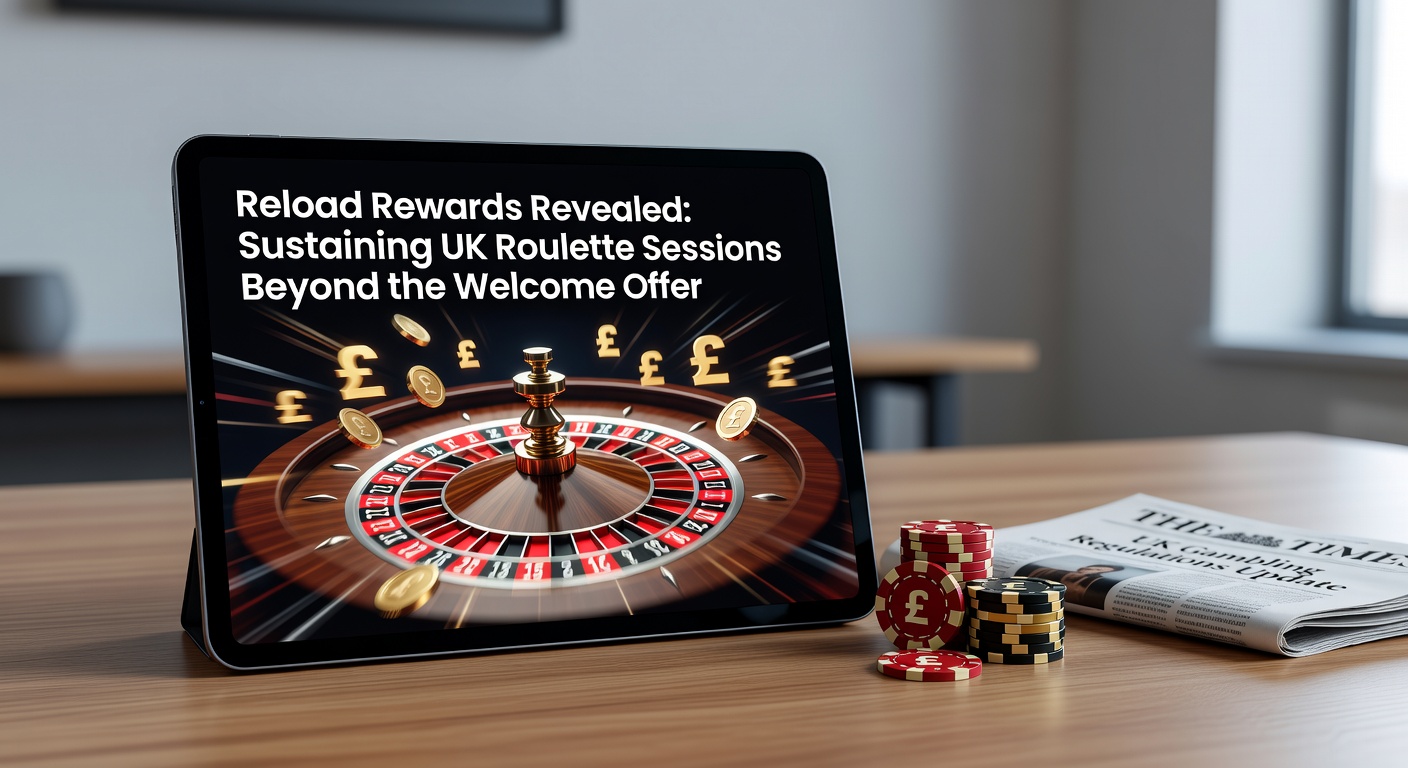 Vibrant roulette wheel with bonus icons overlay, symbolizing ongoing rewards for UK players