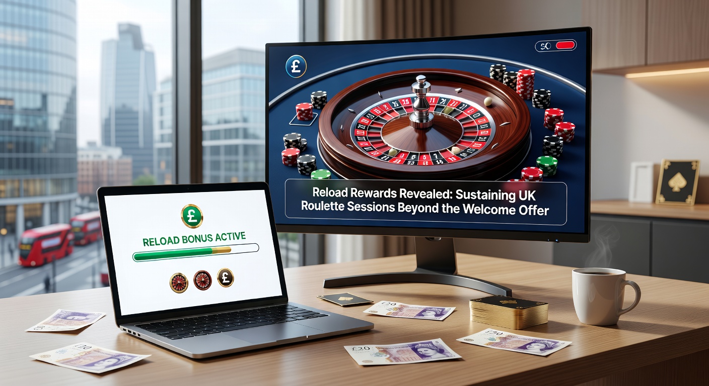 UK player interface showing active reload bonus claim on a digital roulette table, highlighting extended play features