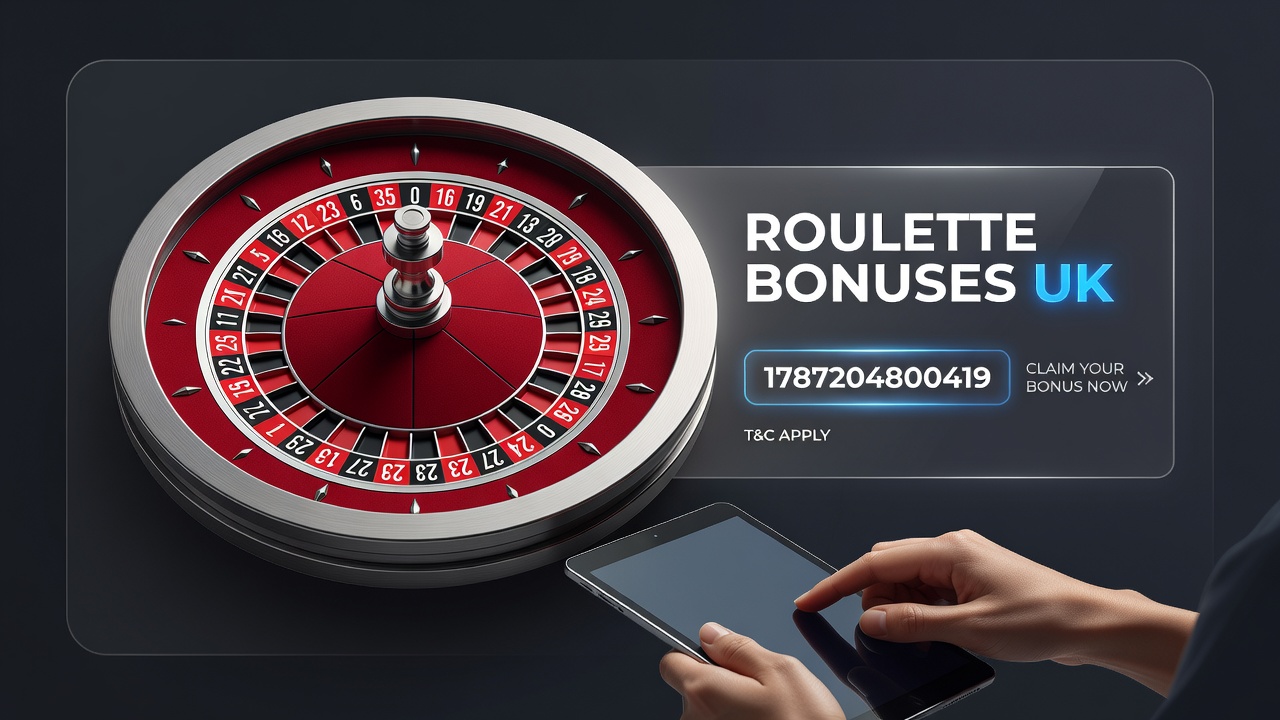 Detailed view of roulette table interfaces paired with bonus promotion details on UK sites