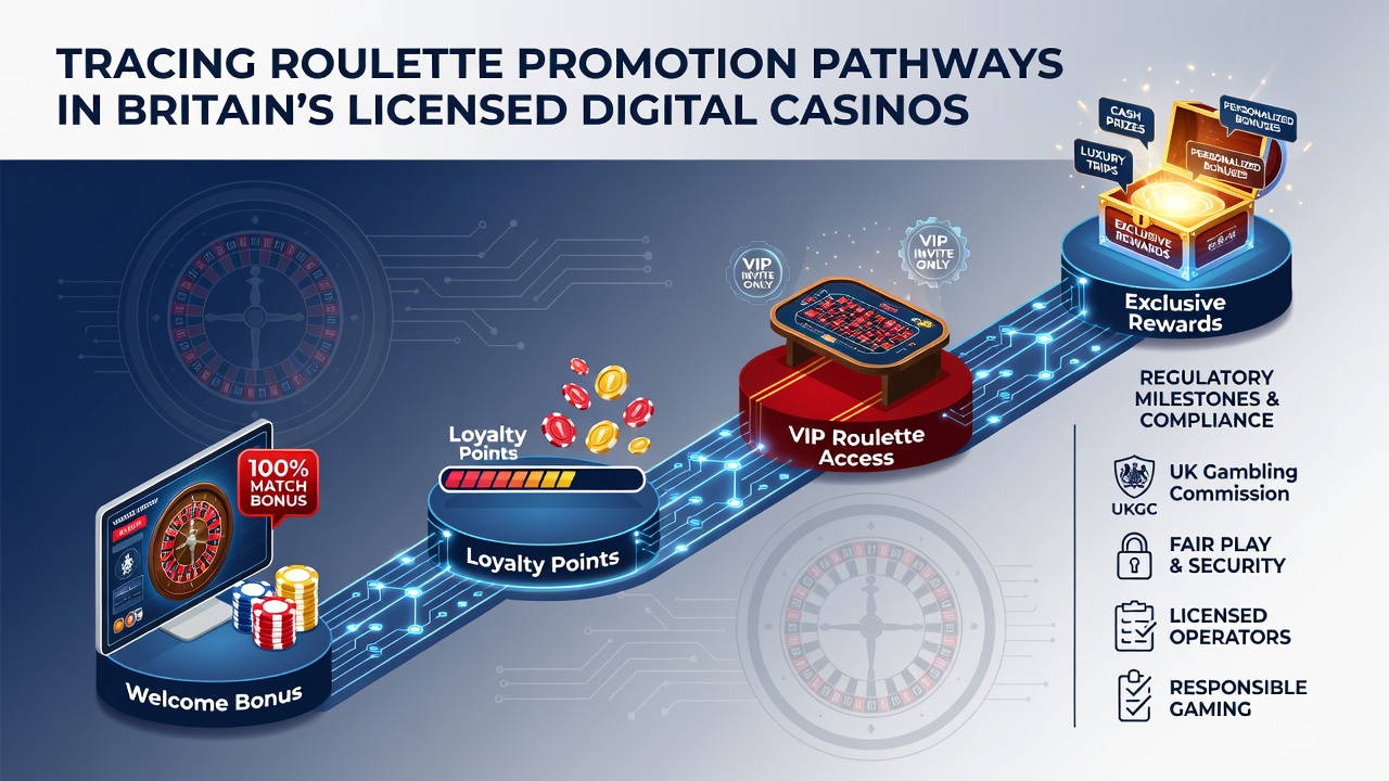 Analytics dashboard displaying roulette bonus pathway metrics from a British licensed casino