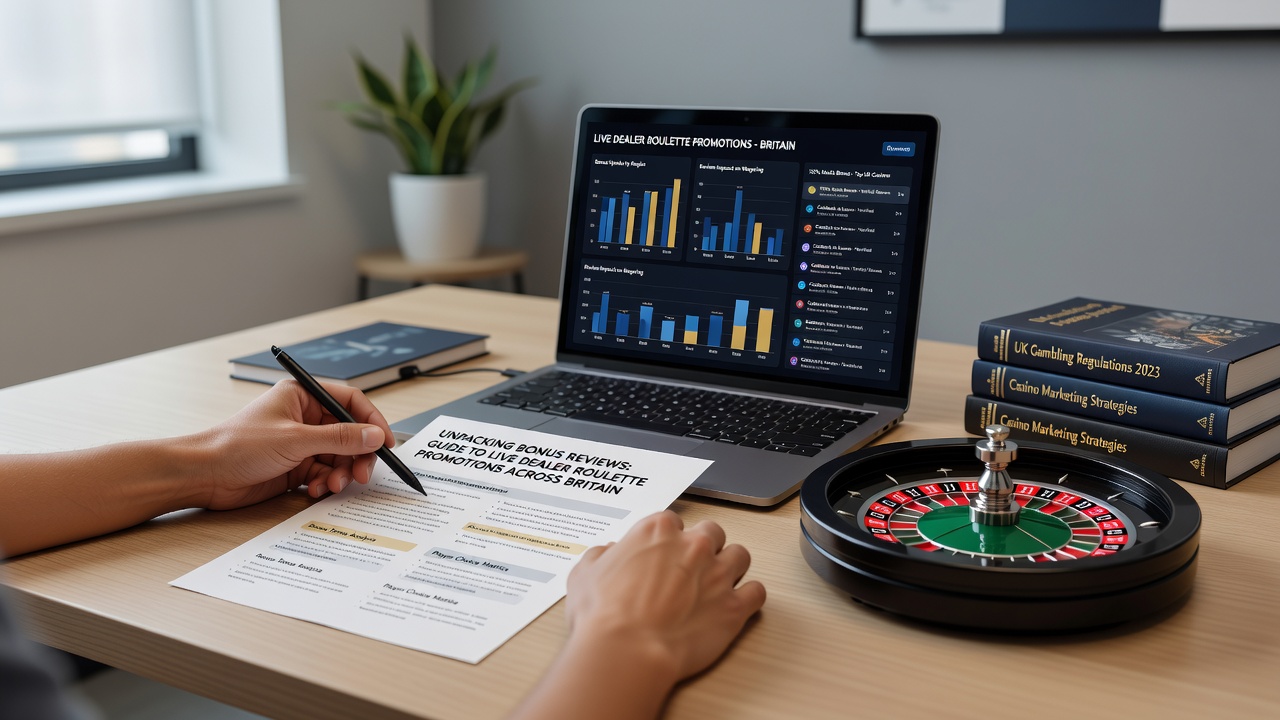 Detailed comparison chart from bonus reviews highlighting live dealer roulette terms in Britain