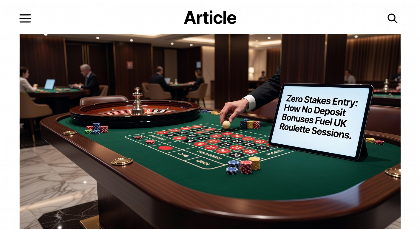 A vibrant online roulette wheel spinning with no deposit bonus icons overlayed, symbolizing risk-free entry for UK players