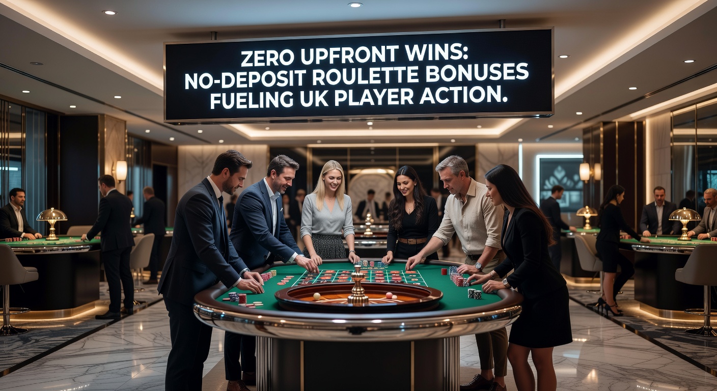 UK players on smartphones accessing no-deposit roulette bonuses, with charts showing engagement growth in 2026