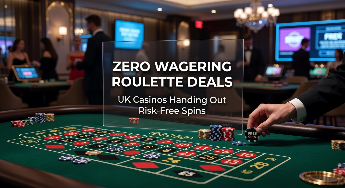 Close-up of a mobile screen displaying a zero wagering roulette bonus claim, with UK casino interface and free spins counter